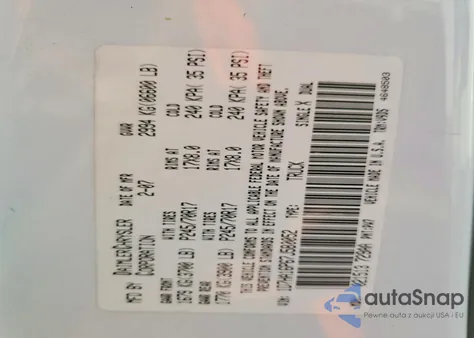 2007 Dodge Ram 1500 St из США, поврежденный, VIN 1D7HA16P67J580052